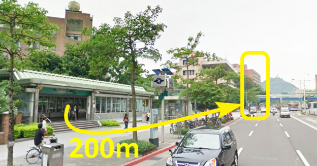 捷運公館站，二號出口，左轉直走 200 公尺，黃框建築物地下一樓。